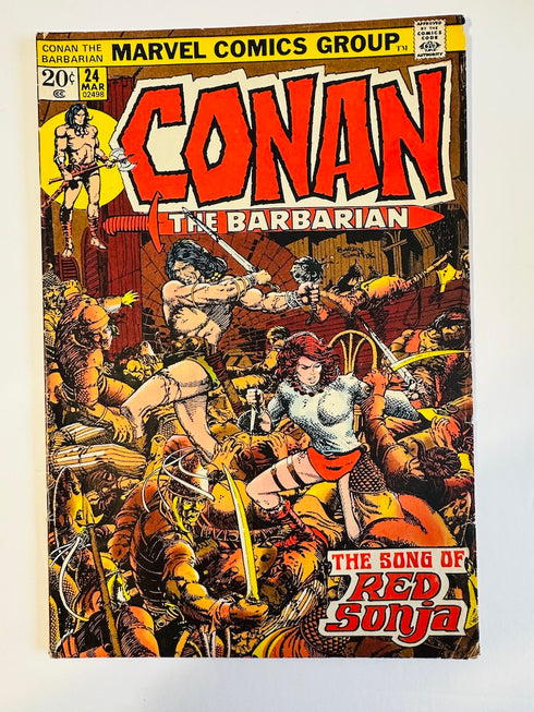 Conan the Barbarian #24 (Marvel, 1973) (VG+) 1st Full Appearance of Red Sonja
